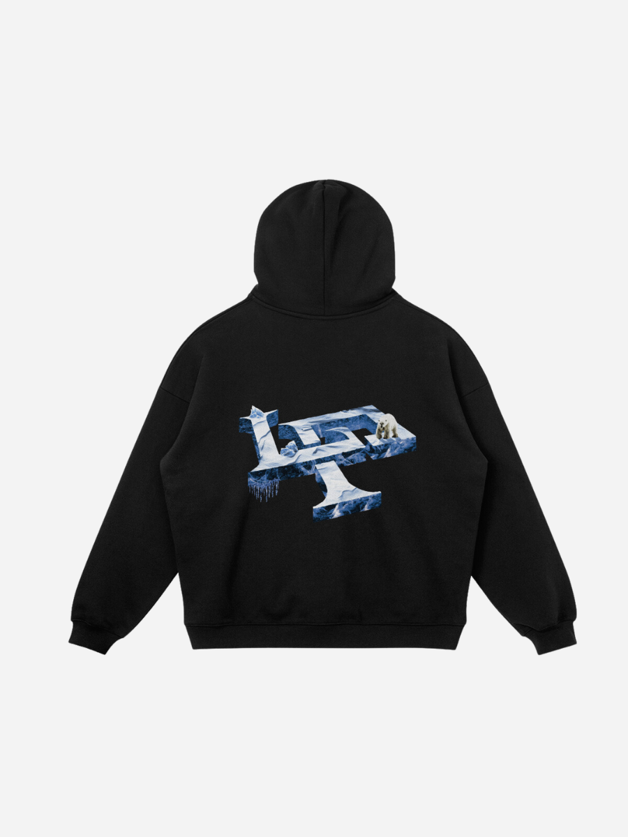 ICON ICE OVERSIZED HOODIE BLACK La Puissance